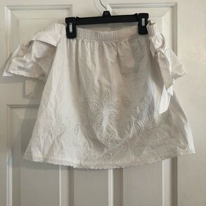 Pretty white off the shoulder top.